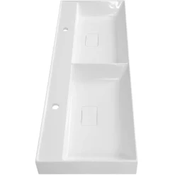 Pesuallas Interia Godiva 1190 x 440 mm kaksialtainen kivi valkoinen