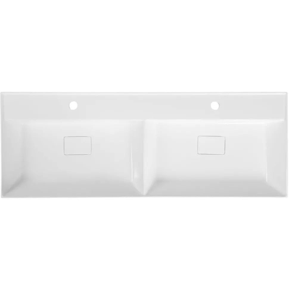 Pesuallas Interia Godiva 1190 x 440 mm kaksialtainen kivi valkoinen