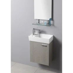 Pesuallas Interia Maxx 475 x 240 mm kivi valkoinen vasen