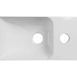 Pesuallas Interia Piccolino 30,8x10x17 cm, oikea, valkoinen