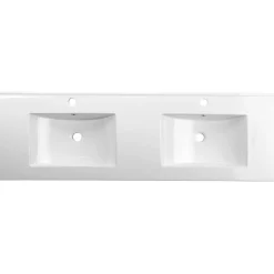 Pesuallas Interia Slim Double 1510 x 460 mm kaksialtainen valkoinen