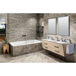 Pesuallas Interia Slim Double 1510 x 460 mm kaksialtainen valkoinen