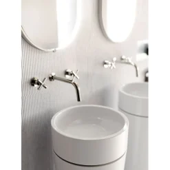 Pesuallas Kerasan Oke, ø30x88.5cm, seinäviemäri