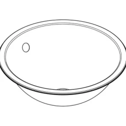 Pesuallas KWC Kuru Ø380 mm rst satiinipintainen