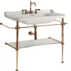 Pesualtaan teline Kerasan Waldorf 880mm pronssi