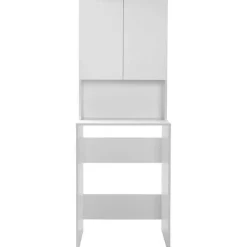 Pesukonekaappi Linento Furniture ADR-482-BB-1, leveys 65cm, korkeus 182 cm, valkoinen