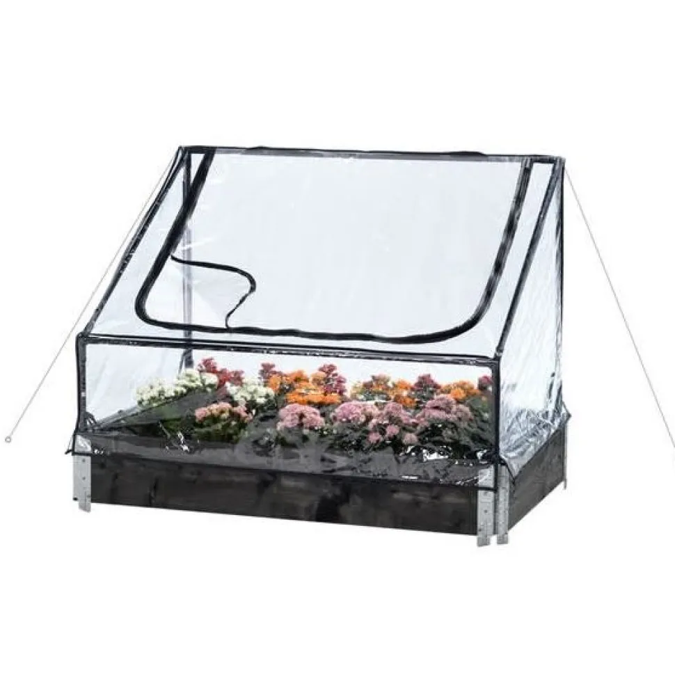 Pienoiskasvihuone lavakaulukselle Hortus 115x76x40/70 cm