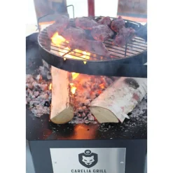 Pihagrilli Carelia Grill® 9K-100 matala ilman huuvaa musta