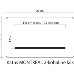 Pihakeinun katos Home4You MONTREAL 2 160x190 cm, ruskea