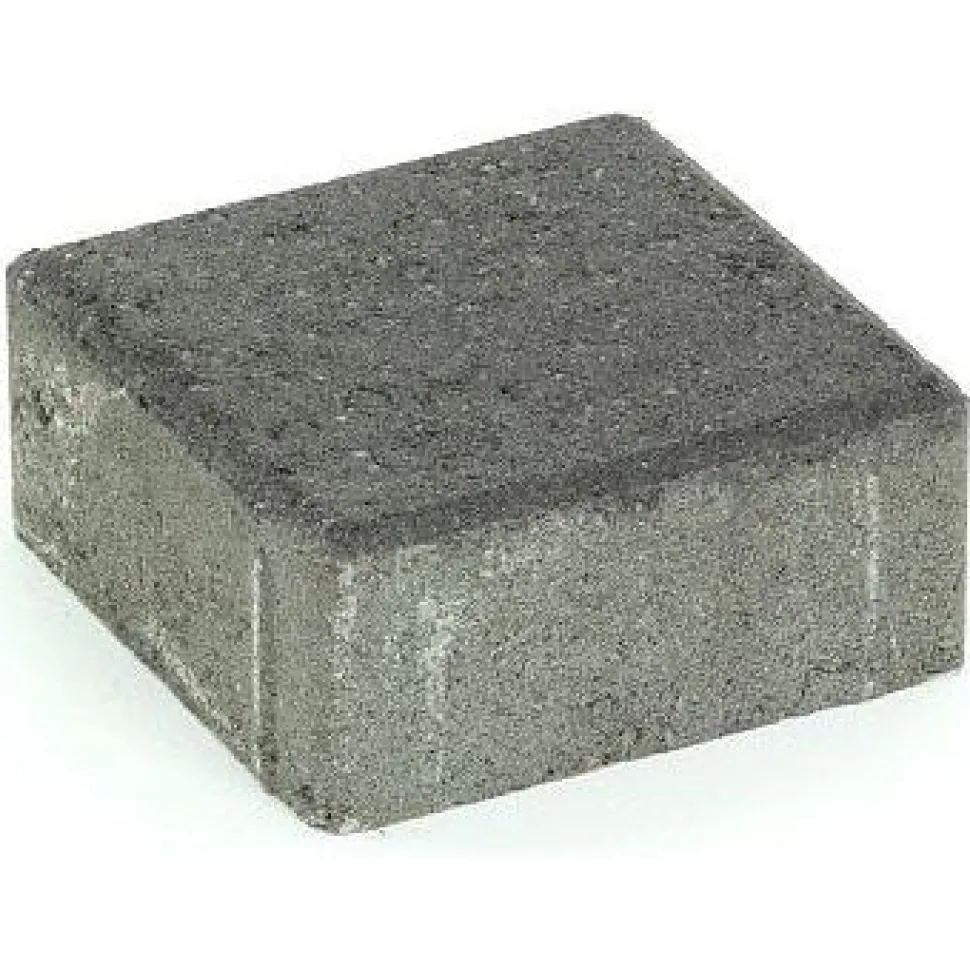Pihakivi Rudus Kartanonoppa 60 138x138x60 mm sileä musta