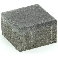 Pihakivi Rudus Kartanonoppa 80 138x138x80 mm sileä musta