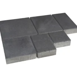 Pihakivisarja Rudus Roomalaiset pienet kivet 80 mm sileä musta