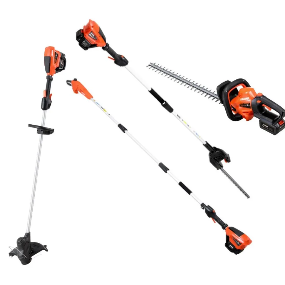 Pihakonepaketti Echo 6 4 konetta 40V 4,0 Ah akulla