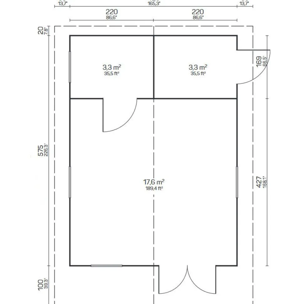 Pihamökki Tene Gotland B, 70mm, 24.1m²