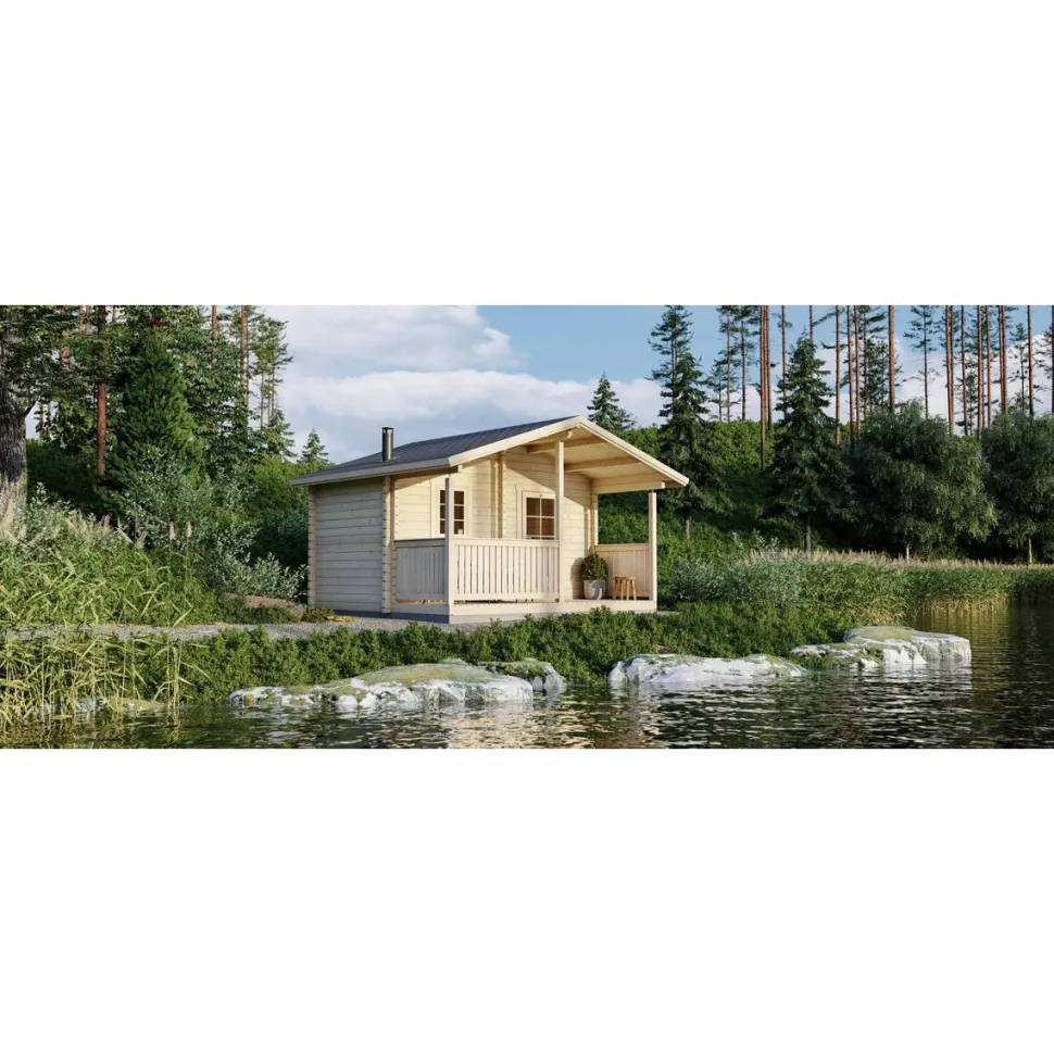 Pihasauna Luoman Lillevilla 17S Uivelo 10,1 + 6,6 m²