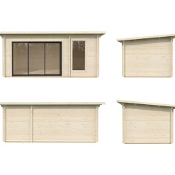 Pihasauna Palmako Sanna, sis.liukuovet 12,8 m²