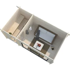 Pihasauna Palmako Sanna, sis.liukuovet 12,8 m²