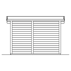 Pihasauna Skan Holz Helsinki 2, 3,7 + 2,7 m²