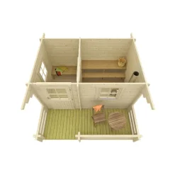 Pihasauna Skan Holz 7,7 + 4,5m²