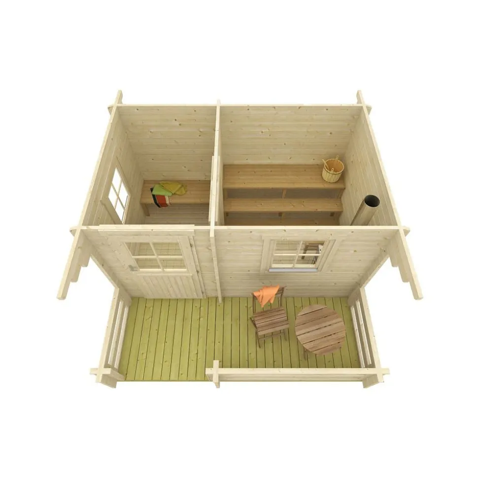 Pihasauna Skan Holz 7,7 + 4,5m²
