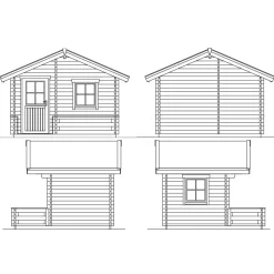Pihasauna Skan Holz 7,7 + 4,5m²