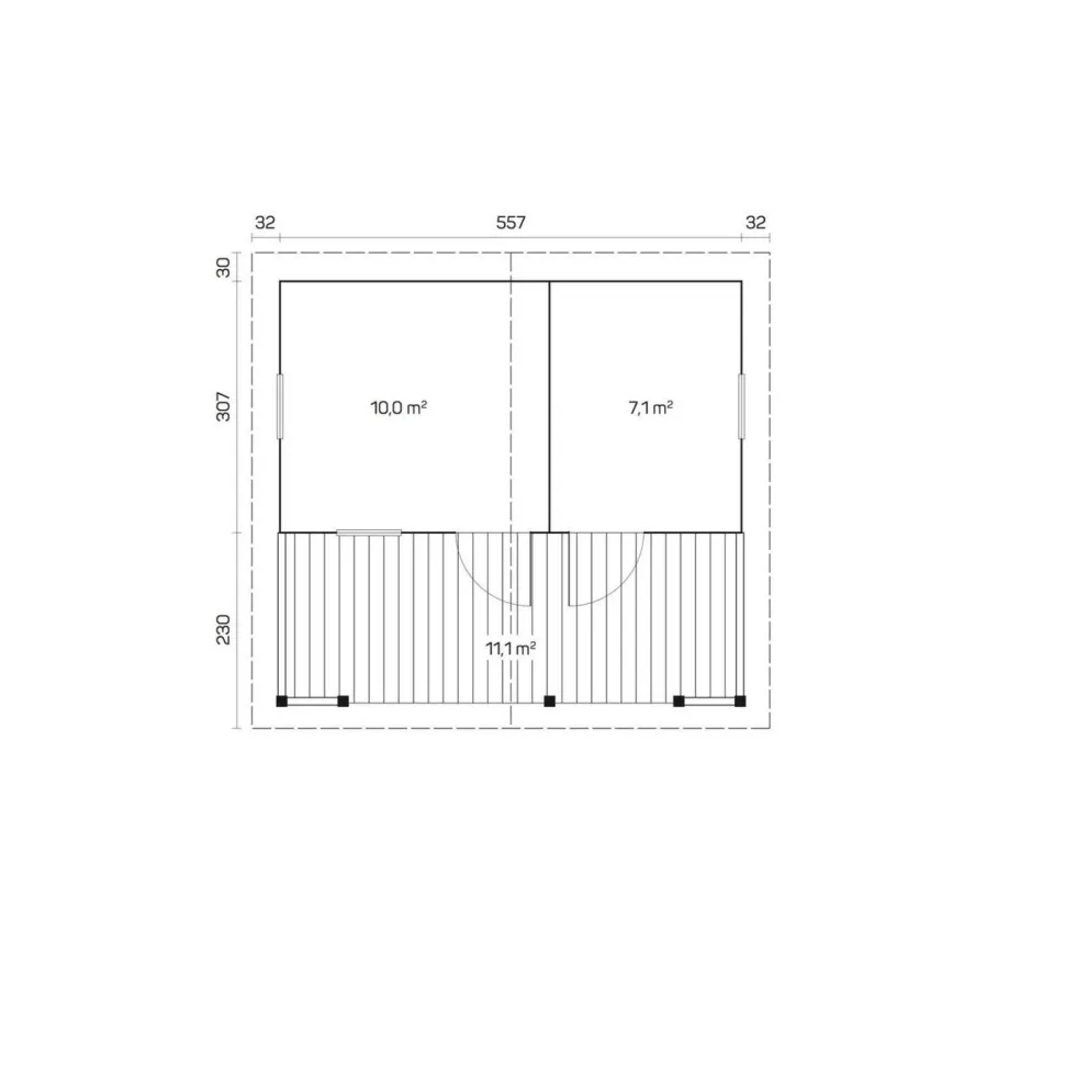 Pihasauna Tene Eino 28.3m²
