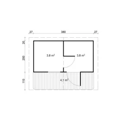 Pihasauna Tene Hannu 11.3m²