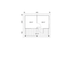 Pihasauna Tene Kalevi 15.1m²