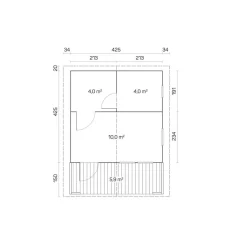 Pihasauna Tene Pekka 23.9m²