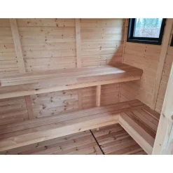 Pihasauna terassilla Jalotakka Luotsi, 2.4+4.9m², puuvalmis