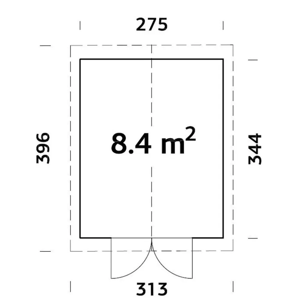 Pihavaja Palmako Martin 8,4 m²