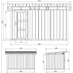 Pihavaja Timbela LP SmartSide M901-M904, eri kokoja