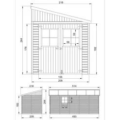 Pihavaja Timbela M339A-M341A, eri vaihtoehtoja