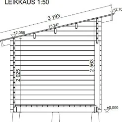 Pihavarasto/lato LP Garden P-M, 10m², pulpettikatto