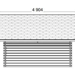 Pihavarasto/lato LP Garden R-L, 16m², rakomallinen