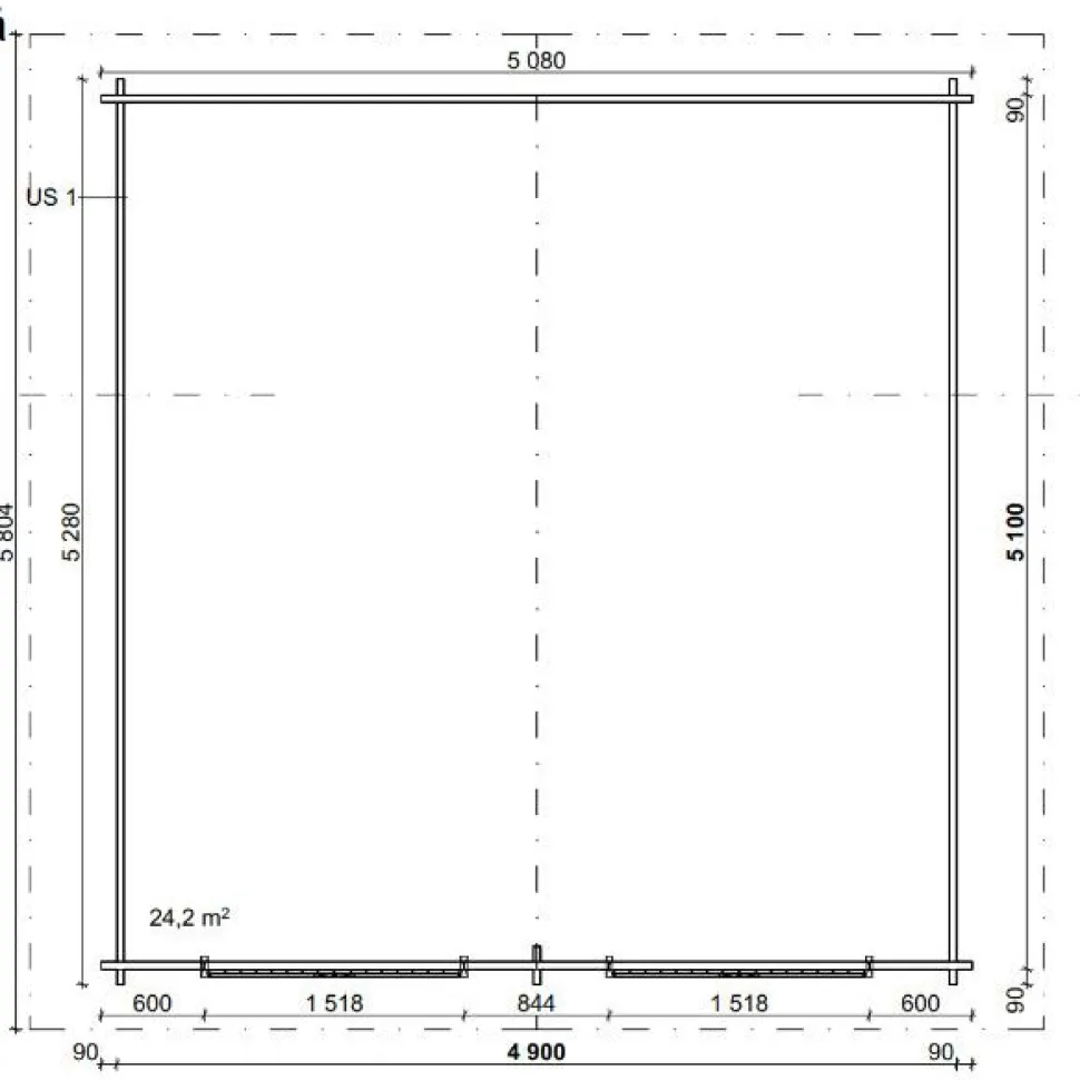 Pihavarasto/lato LP Garden R-XXL, 25m², rakomallinen