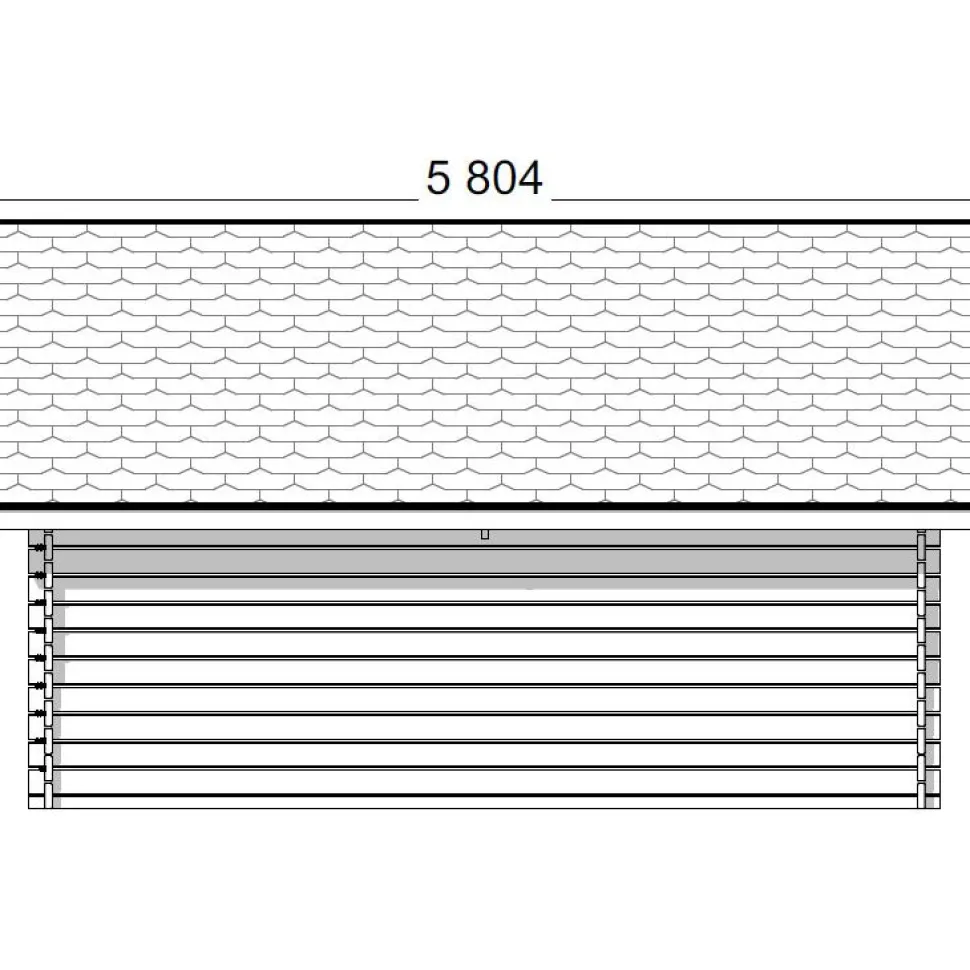 Pihavarasto/lato LP Garden R-XXL, 25m², rakomallinen