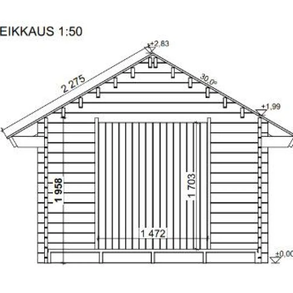 Pihavarasto/lato LP Garden S-M, 10.5m², suoraseinäinen