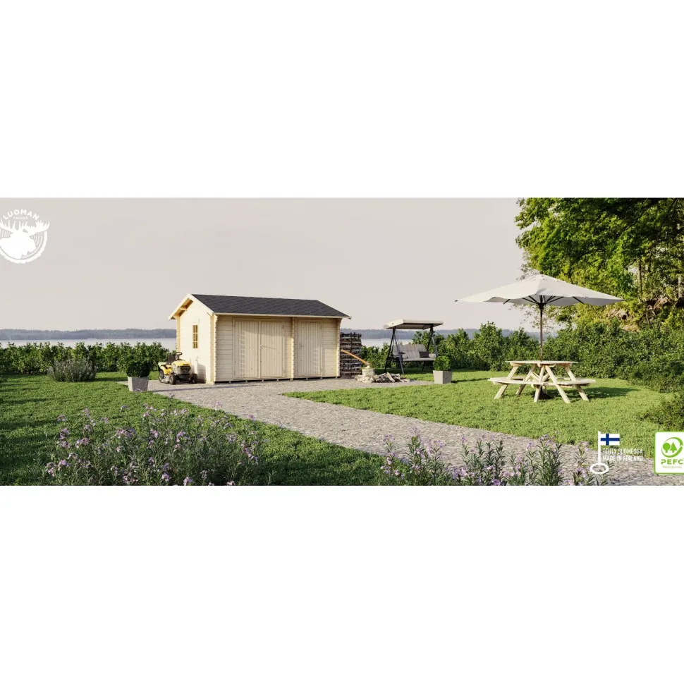 Pihavarasto Luoman Lillevilla 12 Tyrni 12,3 m²