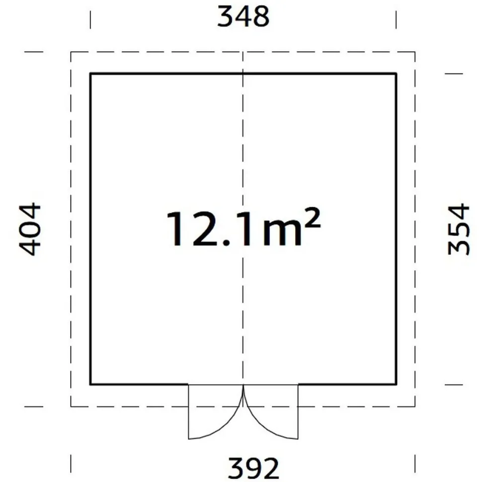Pihavarasto Palmako Lucas, 12,1m² EL16-3534