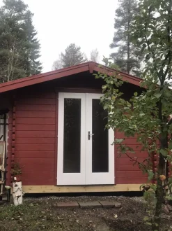 Pihavarasto Skan Holz Multi 45 8,4 + 1,7 + 0,9 m²