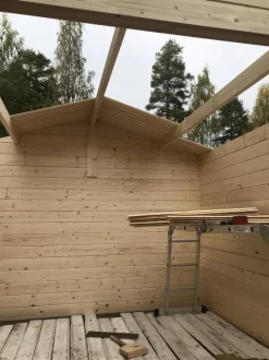 Pihavarasto Skan Holz Multi 45 8,4 + 1,7 + 0,9 m²