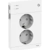 Pistorasia Schneider Electric Exxact 2-osainen peitelevyllä + 2x USB lataus A+C 3A valkoinen
