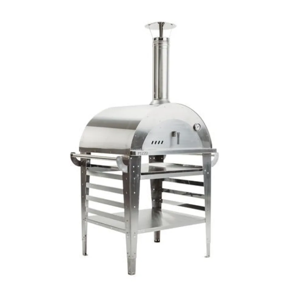 Pizzauuni GrillSymbol Pizzo Inox, jalustalla, 100x81x182cm