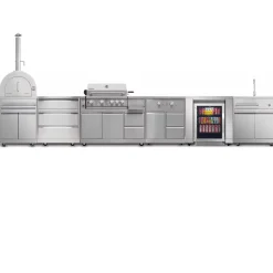 Pizzauuni Myoutdoorkitchen Inox Range, puulämmitteinen, rst