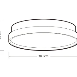 Plafondi Heat Discus Easy Mount Ø38cm 3xE27