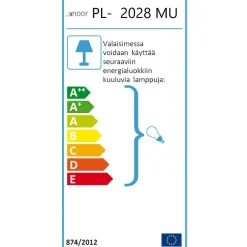 Plafondi Noor Monza Ø283x150 mm musta