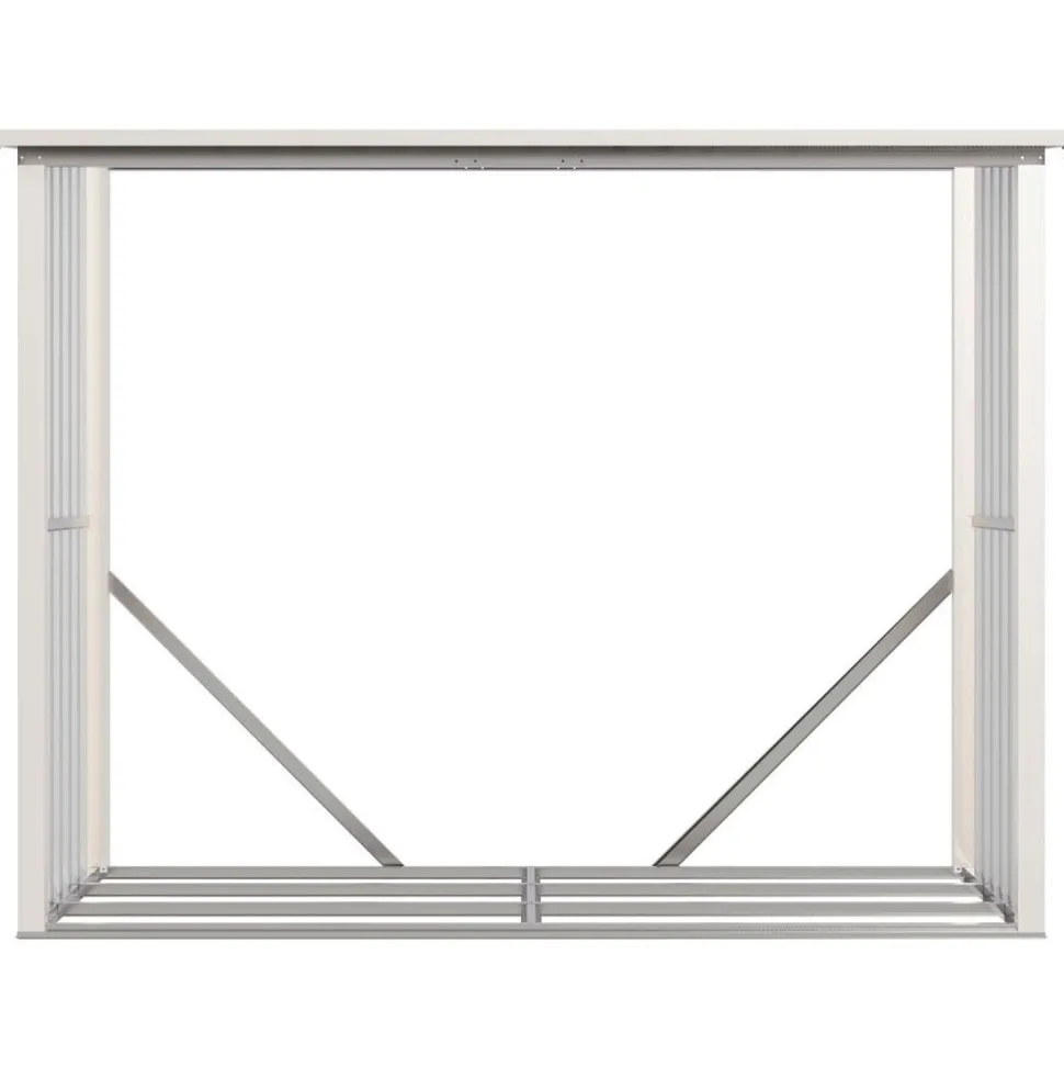 Polttopuukatos Fornorth 242x89x190cm, 2.15m²