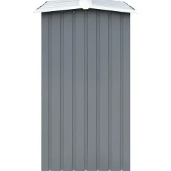 Polttopuukatos 330x92x153cm, galvanoitu teräs, harmaa