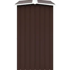Polttopuukatos 330x92x153cm, galvanoitu teräs, ruskea